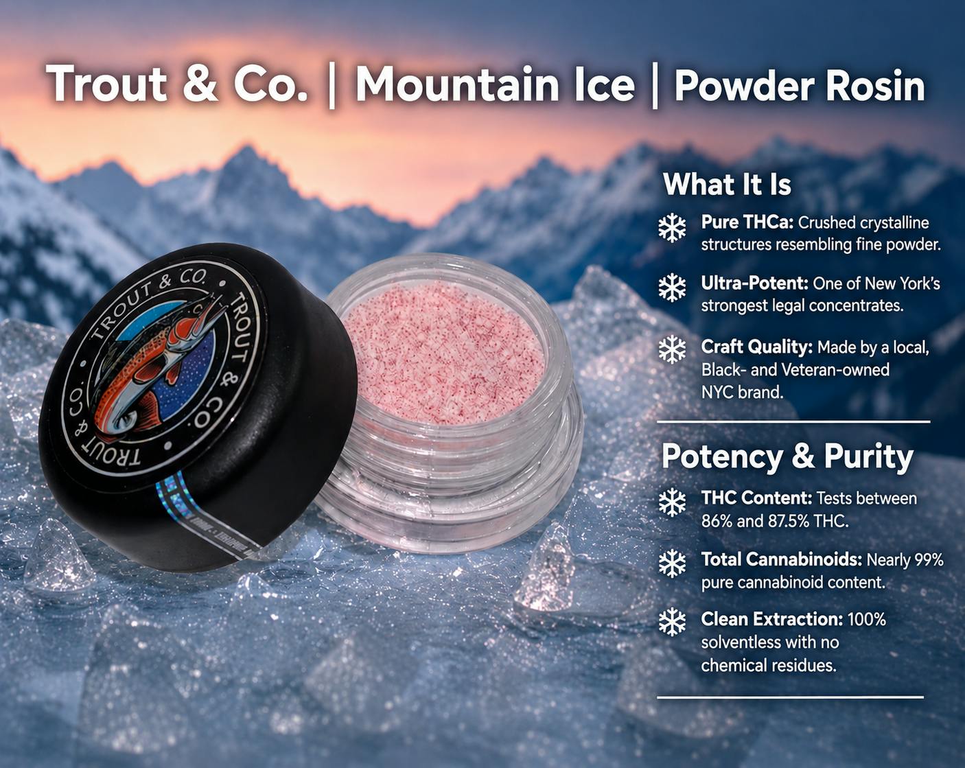 Product Trout & Co | Mountain Ice | Powder Rosin