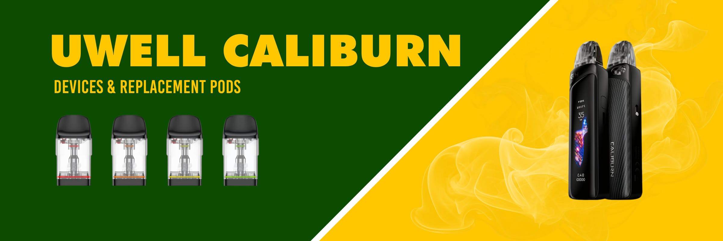 UWELL Caliburn, Caliburn G, Caliburn G2, Caliburn G3, Caliburn G4, Caliburn X, Caliburn Pro, Caliburn Replacement Pods, Open Pod Kits, Devices, Battery