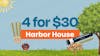 4 Harbor House 1G pre-rolls for $30