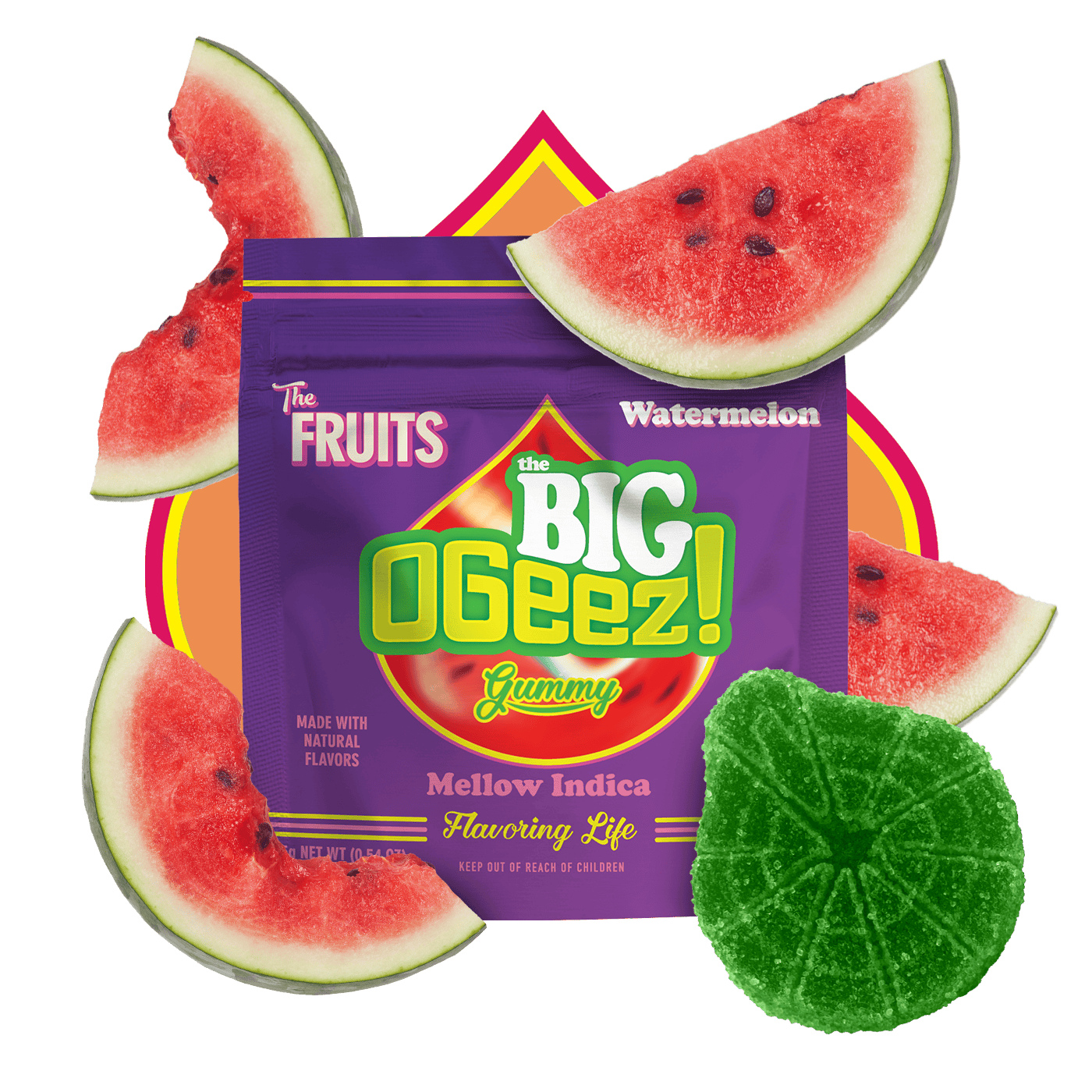 OGeez! BIG Rocket Pop Triple Infused Gummy | 100mg | OGeez! - Bud