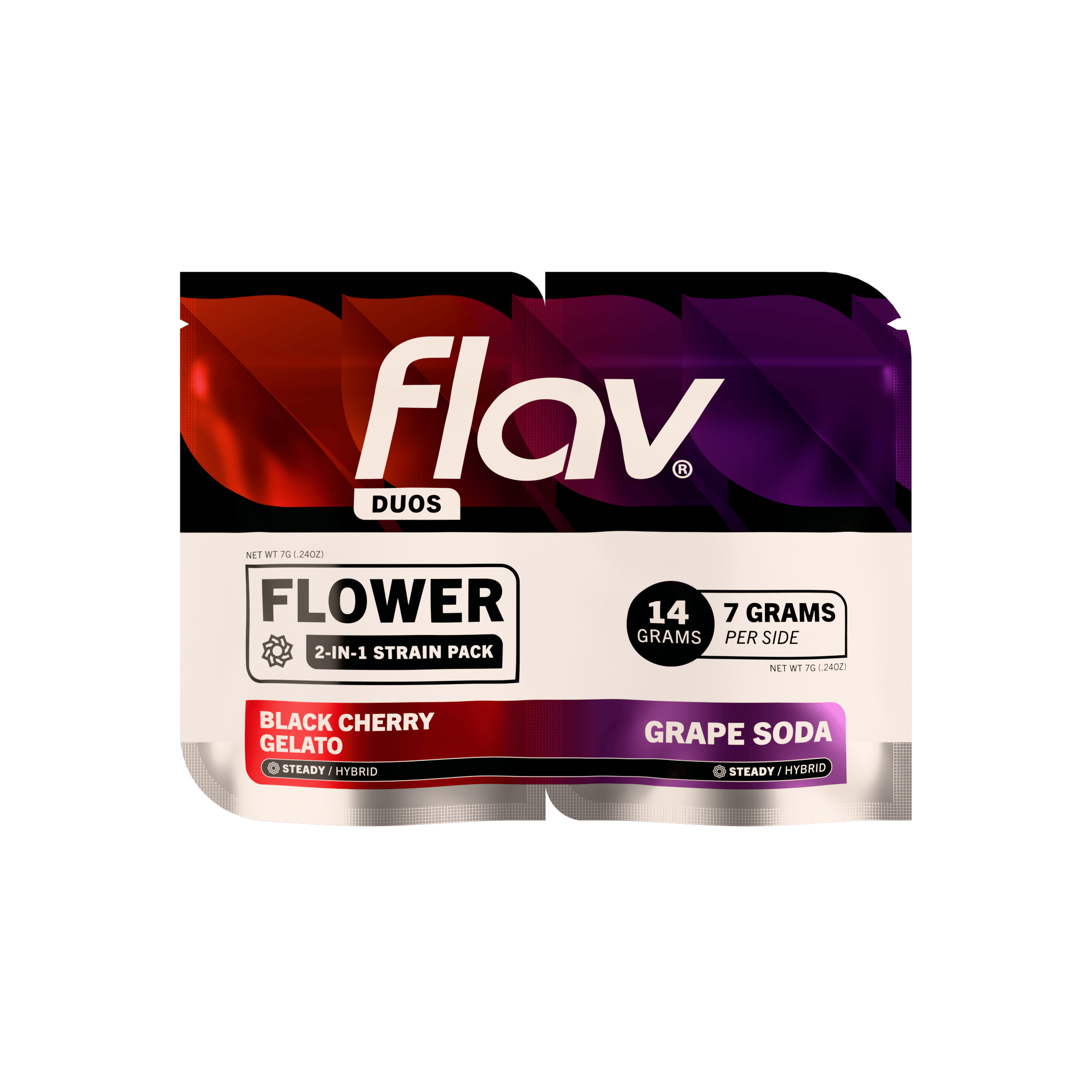 Black Cherry Gelato (H) & Grape Soda (I) - Duo Flower - 14g