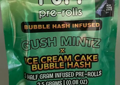PUFF | Gush Mintz x Ice Cream Cake | 0.5g Bubble Hash Infused Pre-Rolls | 5pk-1