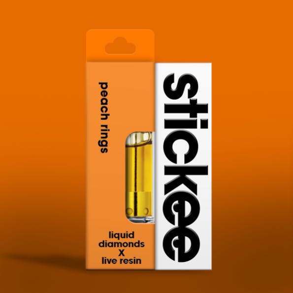 Product: Peach Rings | 510 Thread | Live Resin x Liquid Diamonds | Stickee