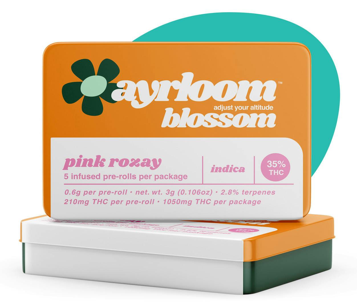 Pink Rozay | 5 Pack | Pre rolls Indica | Ayrloom-0