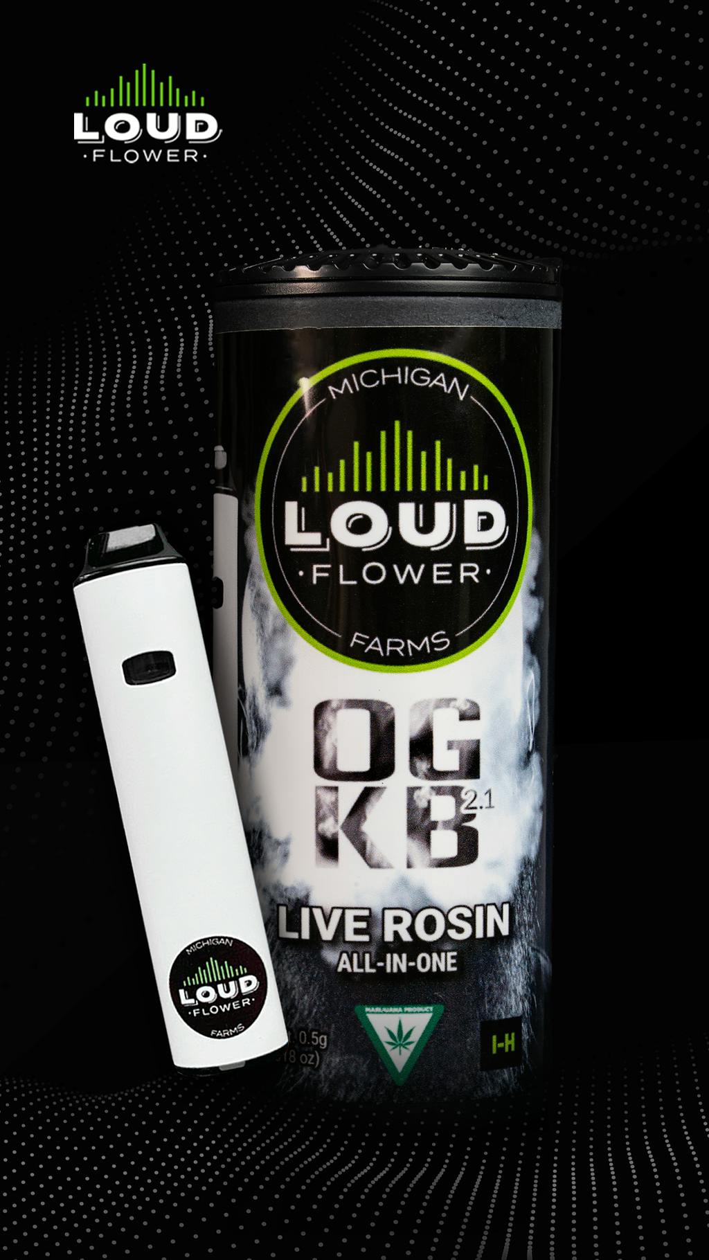 MI LOUD FLOWER | OGKB 2.1 | LIVE HASH ROSIN DISPOSABLE VAPE | The Refinery  (Detroit)