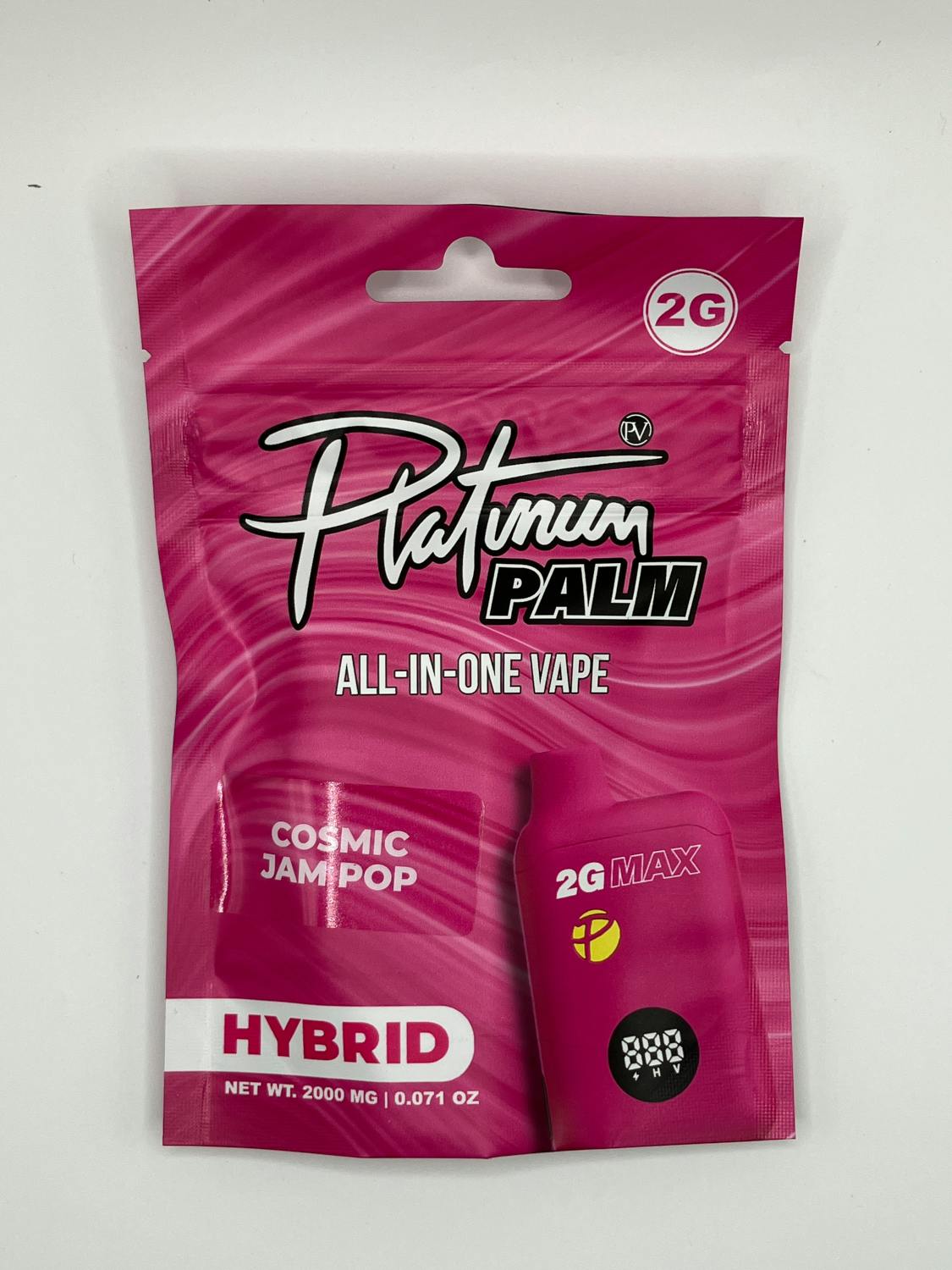 Platinum Vape | Palm Disposable Vape - 2g - Cosmic Jam Pop (Hybrid)