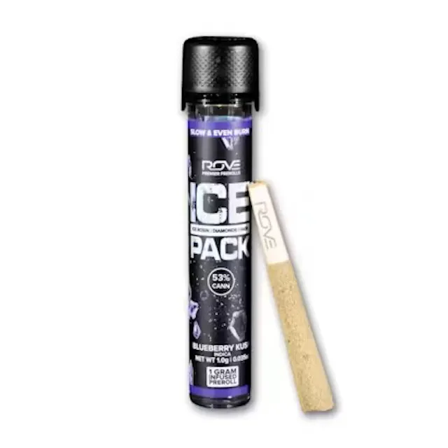 Rove Ice Packs Infused Pre-Roll Blueberry Kush 1g (indica)