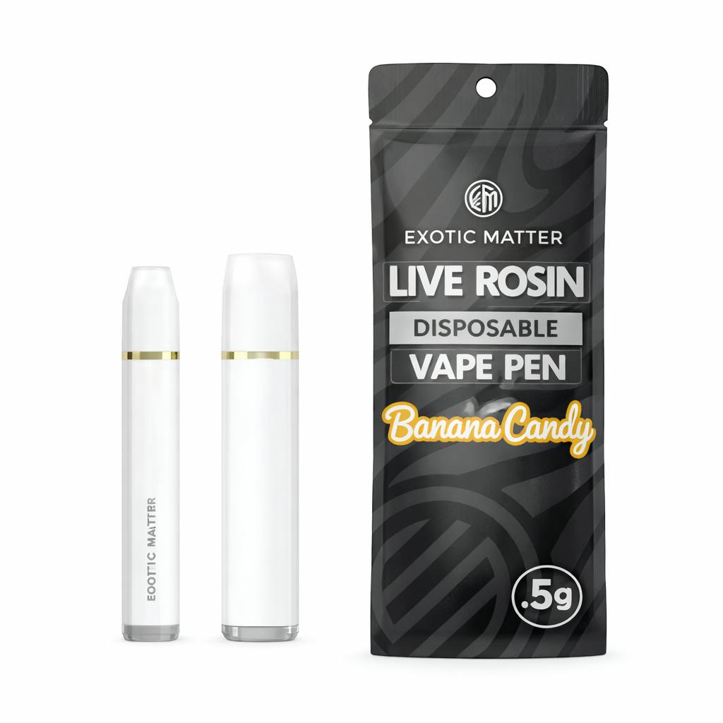 Exotic Matter - .5g Hash Rosin Disposable - Banana Candy