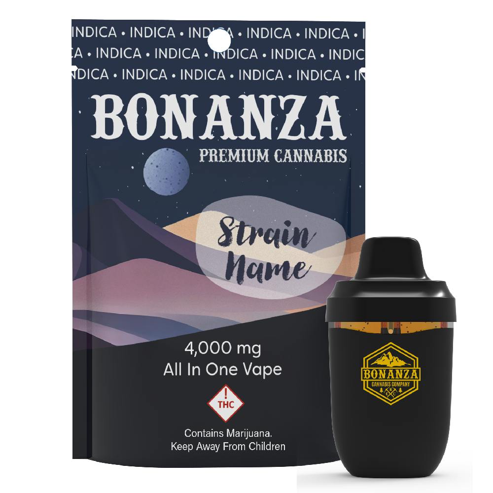 indica vape juice Bonanza AIO 4g Indica - Dream Berry | TGS Southgate Pl @ Pueblo (Dispensary