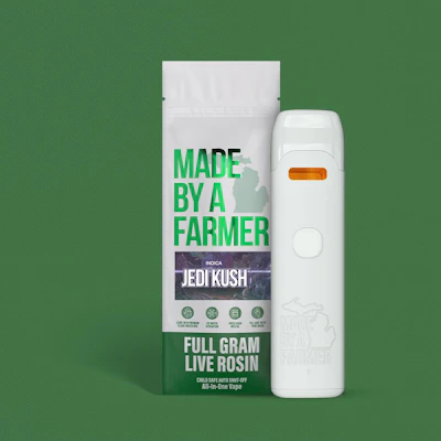 Made By A Farmer - 1g Live Rosin Disposable - Jedi Kush - DISPOSABLES by Made By A Farmer at King of Budz