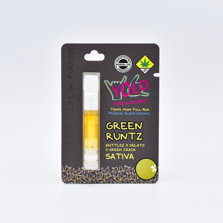 Yolo: Green Runtz - Ceramic Live Resin Cartridge