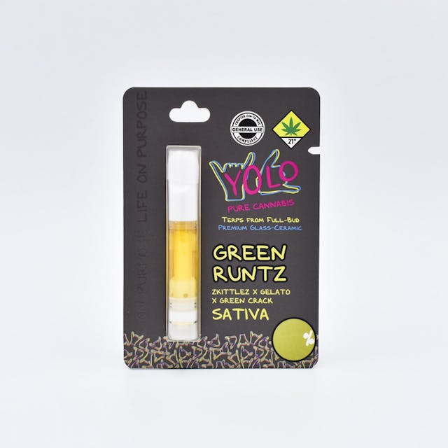 Embark on an extraordinary quest with Green Runtz, an enchanting, euphoric adventure through a rainbow wonderland. This Sativa-Hybrid is a party for your senses and has a balanced, uplifting high.