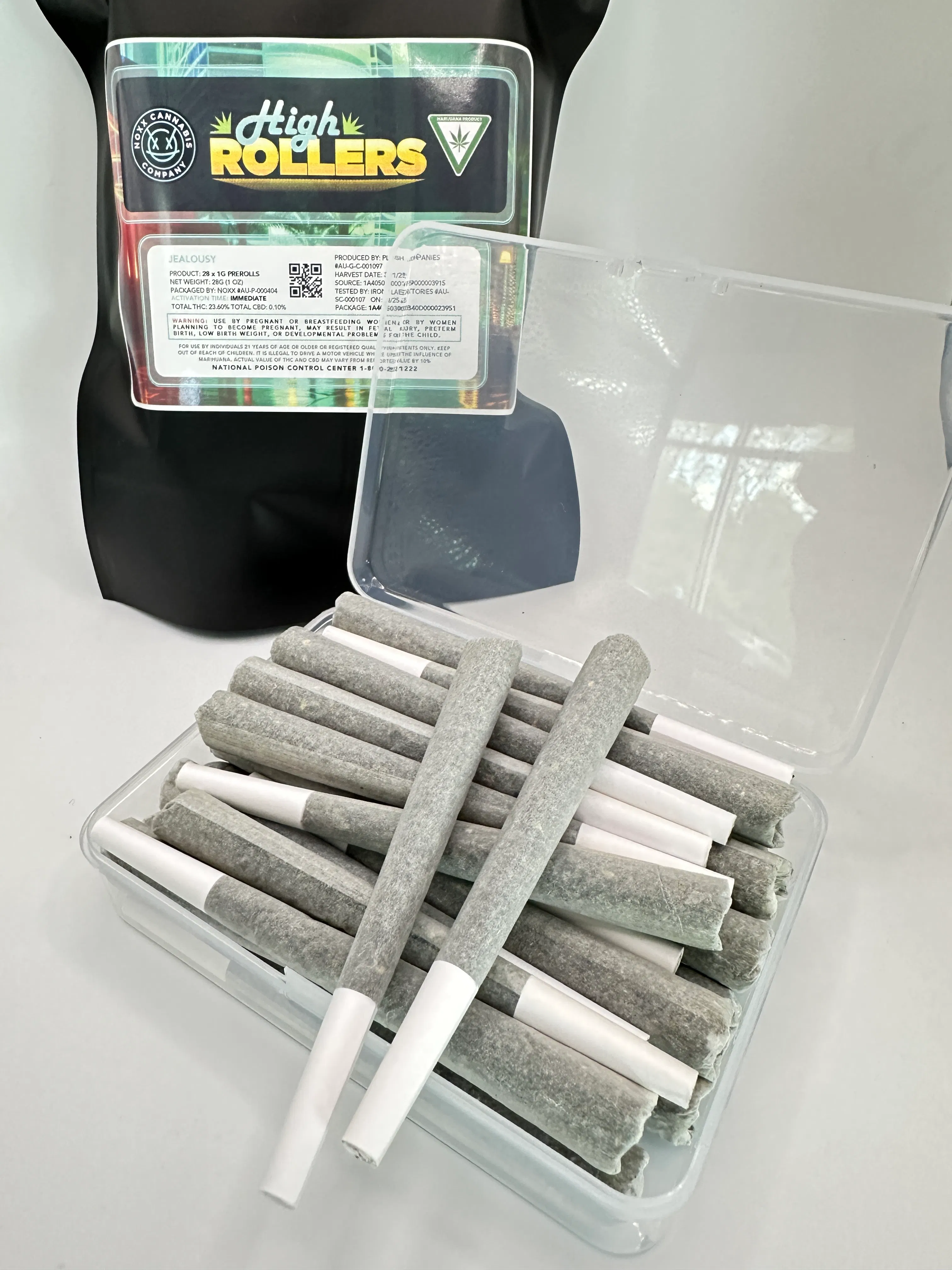 High Rollers Multi-Pack PreRolls - ZKZ Mints 28 x 1g | NOXX - Woodward