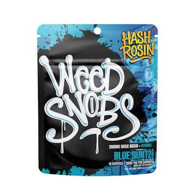 Weed Snobs - 200mg Hash Rosin Gummies - Blue Runtz