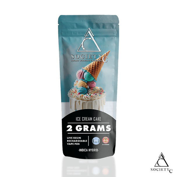 Product: Society C | Live Resin Disposable - 2g - Ice Cream Cake