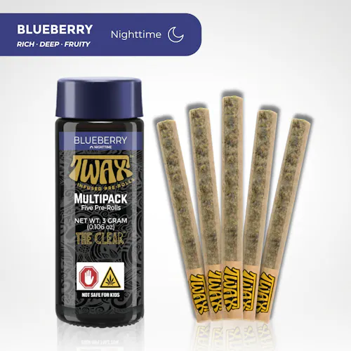TWAX | Infused Pre-Roll Pack | Blueberry | 5pk/3g-active