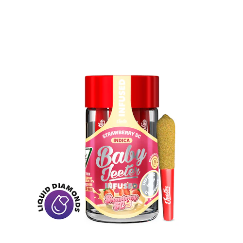 Baby Jeeter Strawberry SC Infused Pre-Roll 5-pack | 2.5g