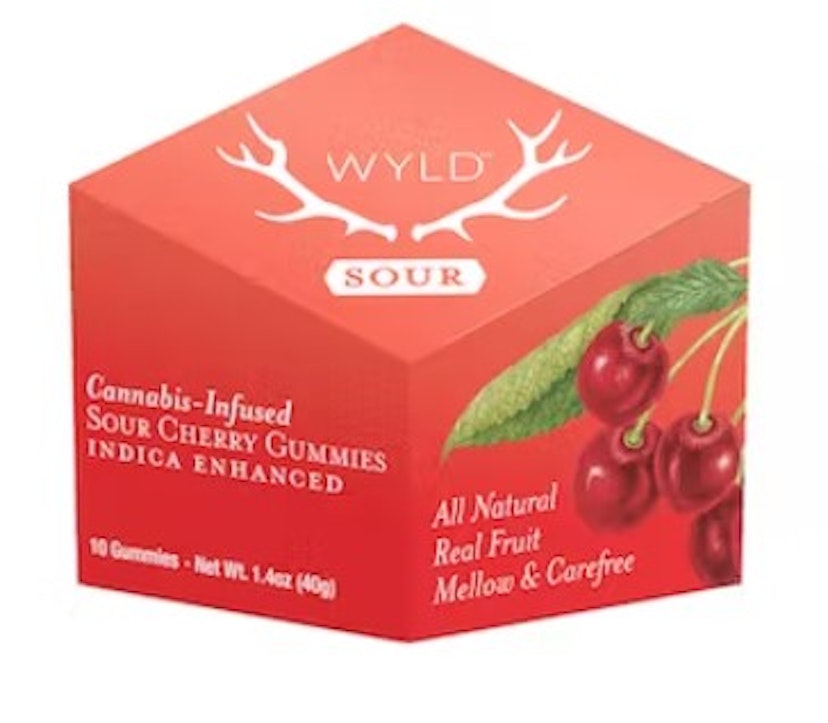 WYLD Sour Cherry Gummies 100mg