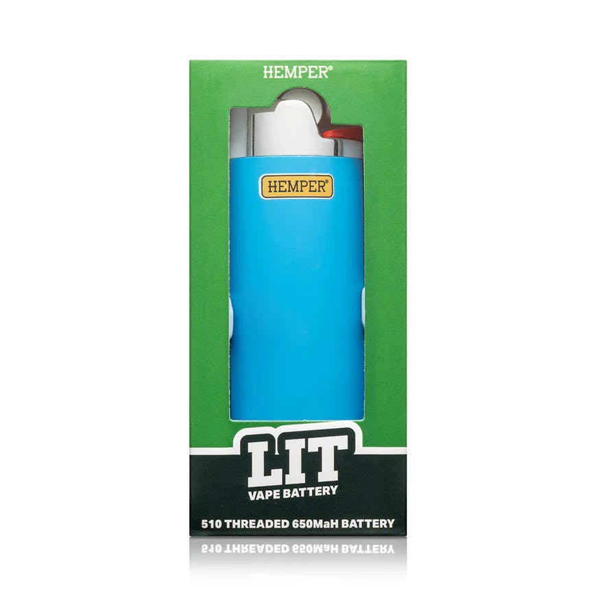 Accessories | Hemper | Lit Vape Battery | Blue