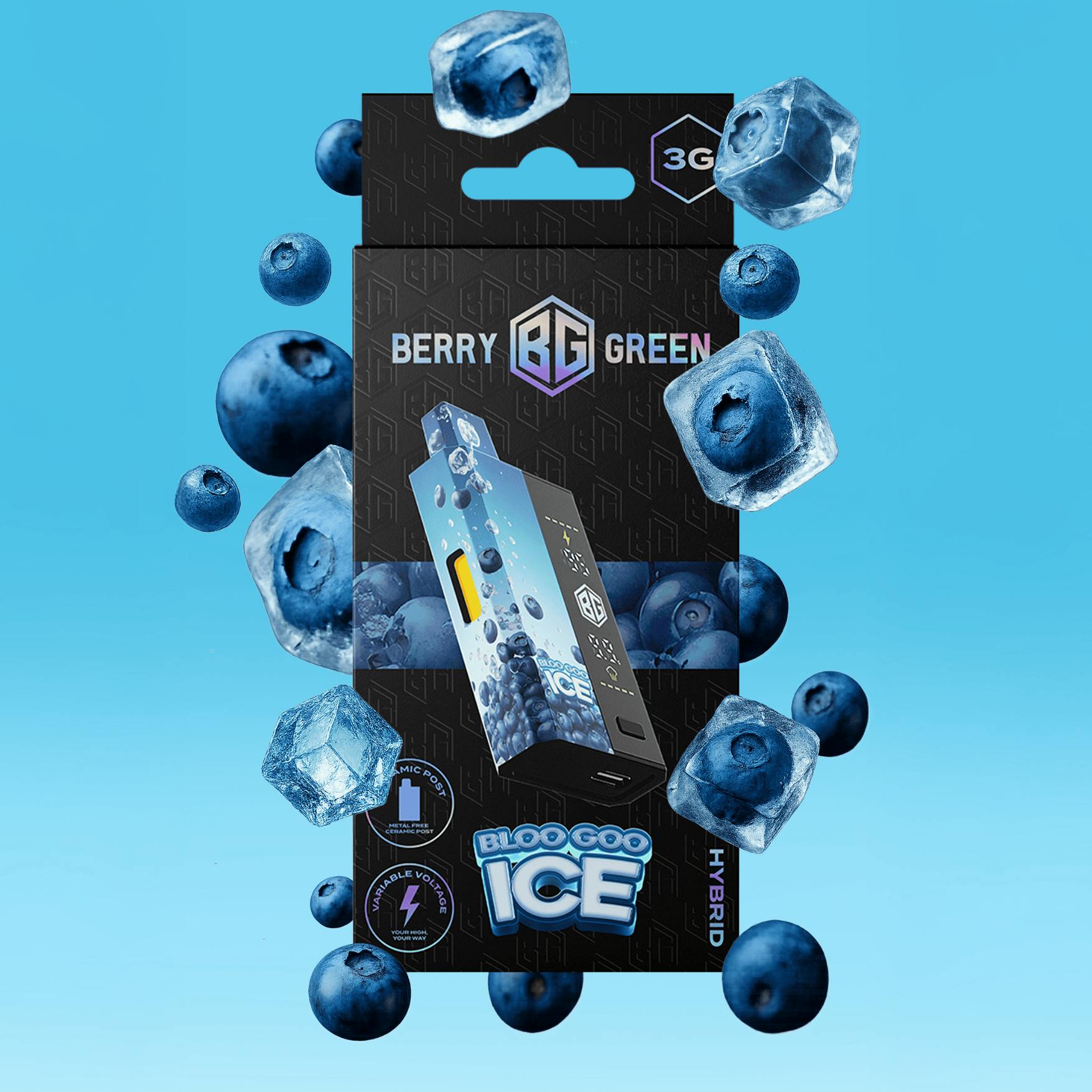 Berry Green - Disposable Vape - - Hybrid - **BLOO GOO ICE**