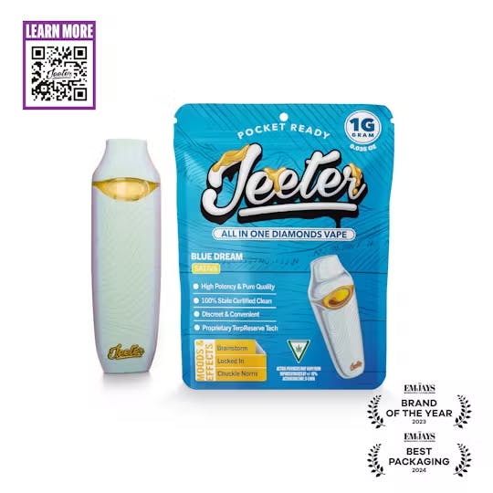 Jeeter - 1g Liquid Diamond Disposable - Blue Dream