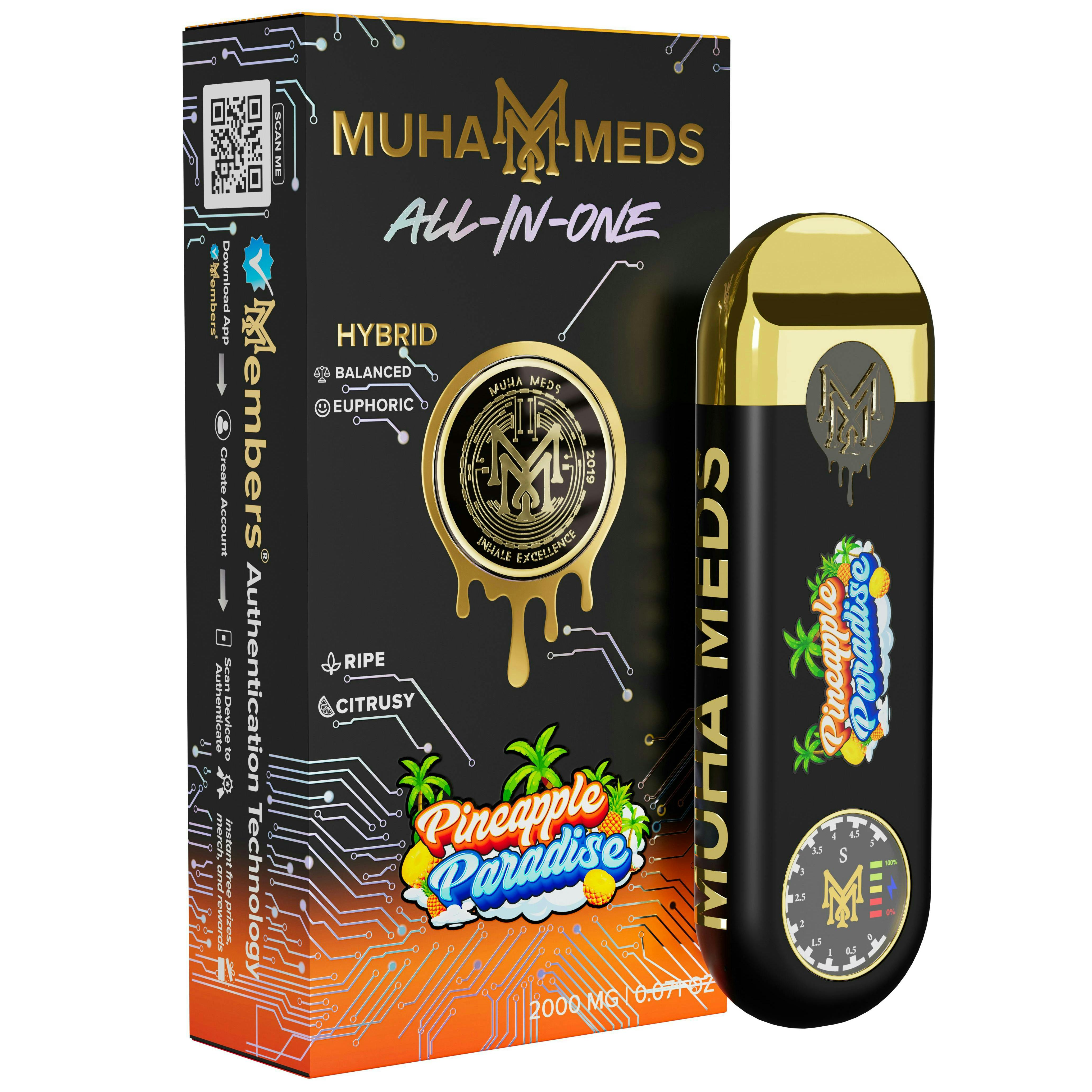 Muha Meds Pineapple Paradise Disposable Vape Rec - Exclusive