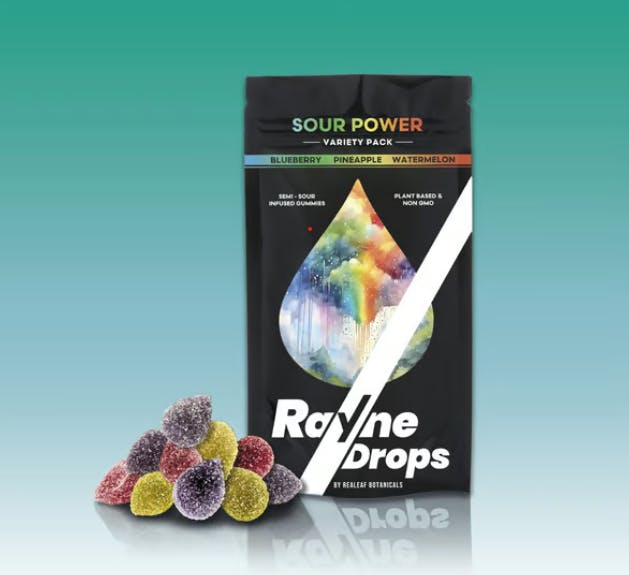 Rayne Drops Sour Power Gummies 100mg