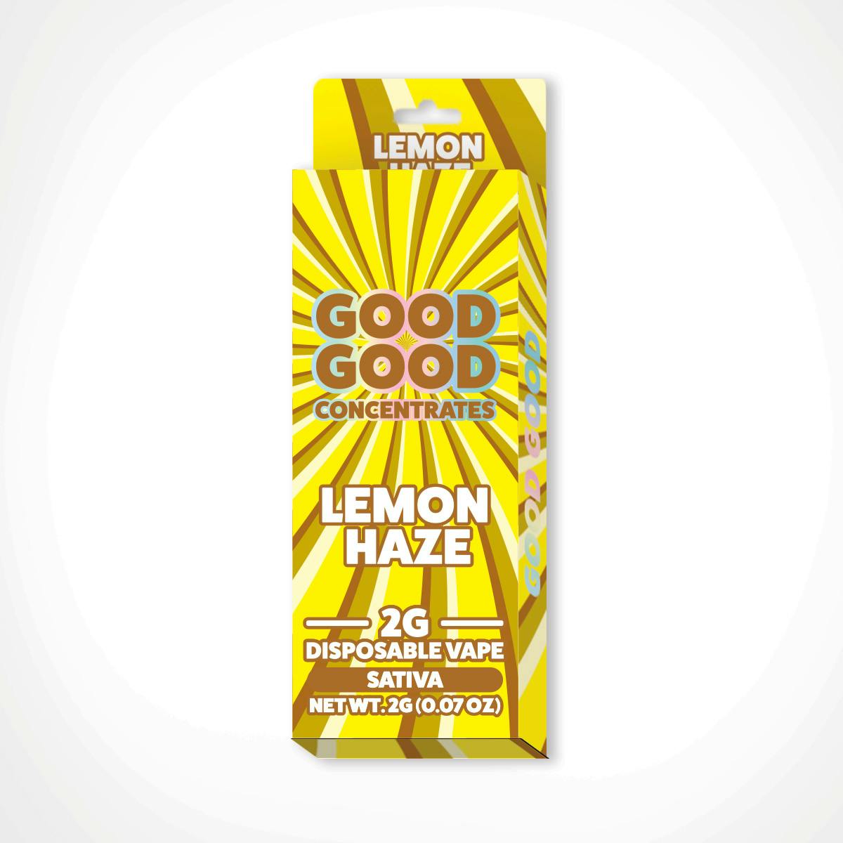Product: Good Good | Disposable Vape Cart - 2g - Lemon Haze