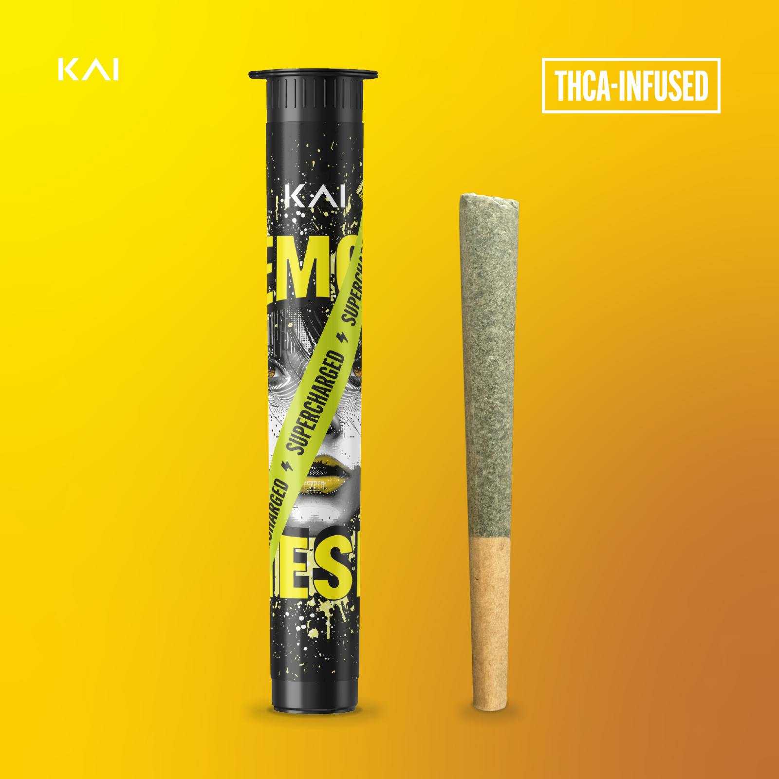 KAI - 1g THCa Infused Preroll - Lemon Diesel