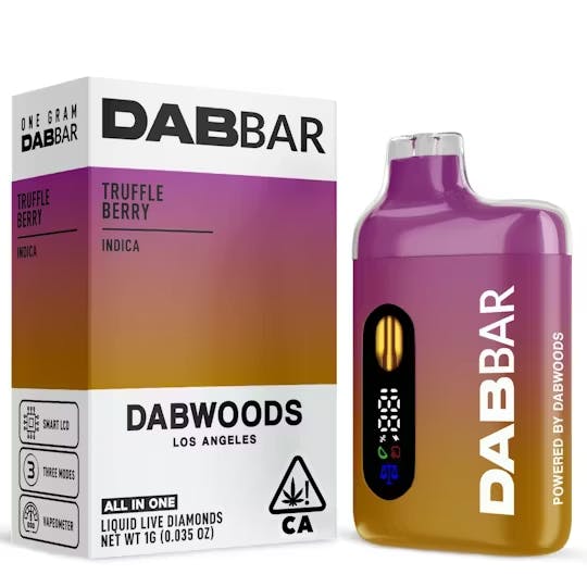 dab bar vape La Mesa Dispensary: Dabwoods Dabwoods - Truffle Berry - Liquid Diamond Dab  Bar - AIO Vapes