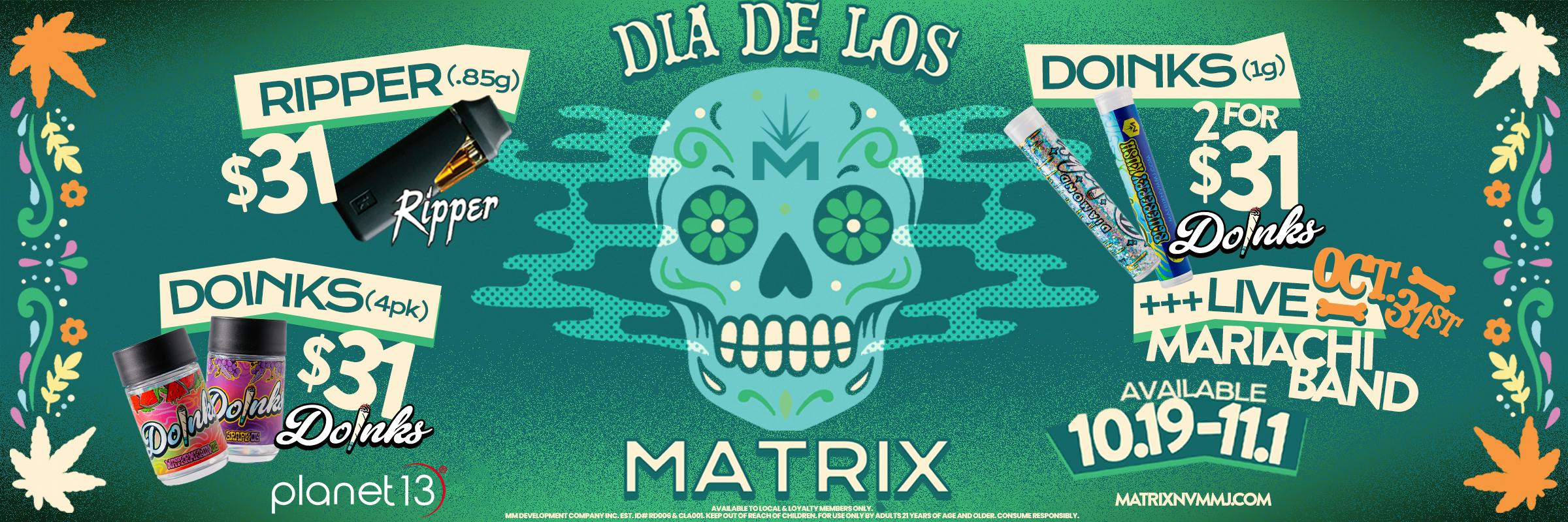Dia De los matrix 10.19 to 11.1