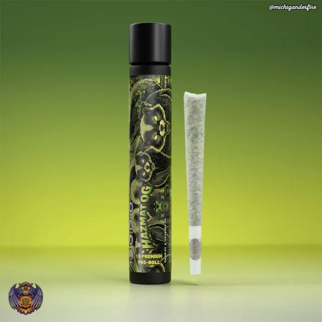 Michigander Fire - 1g Preroll - Hazmat OG