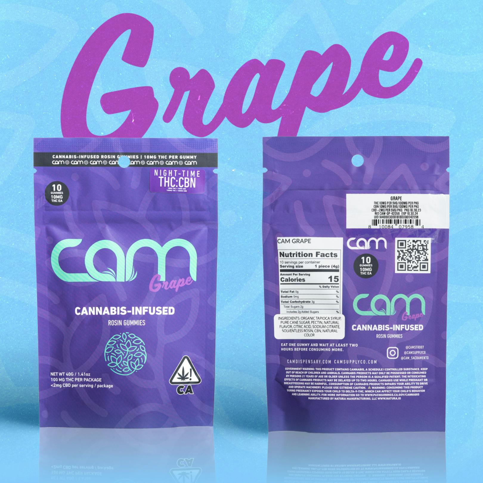 GRAPE ROSIN GUMMIES (1:1 THC:CBN)-1