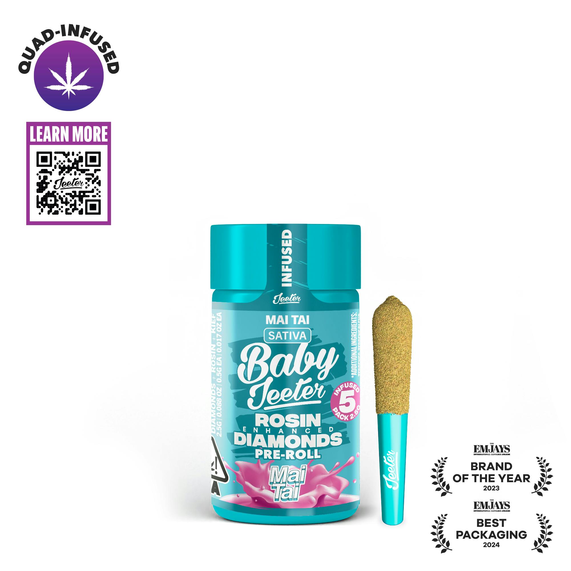 Mai Tai Baby Jeeter Infused Pre-Roll 5-pack | 2.5g