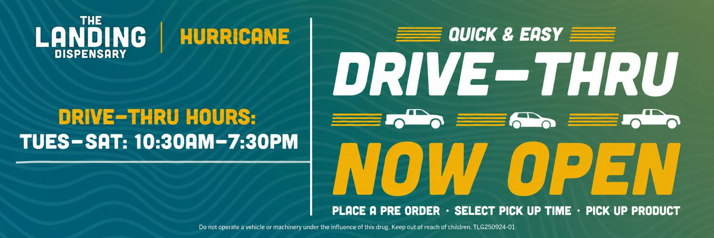 DRIVE THRU NOW OPEN