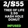 2/$55 | TLC 2.5g Hash Hole Donuts