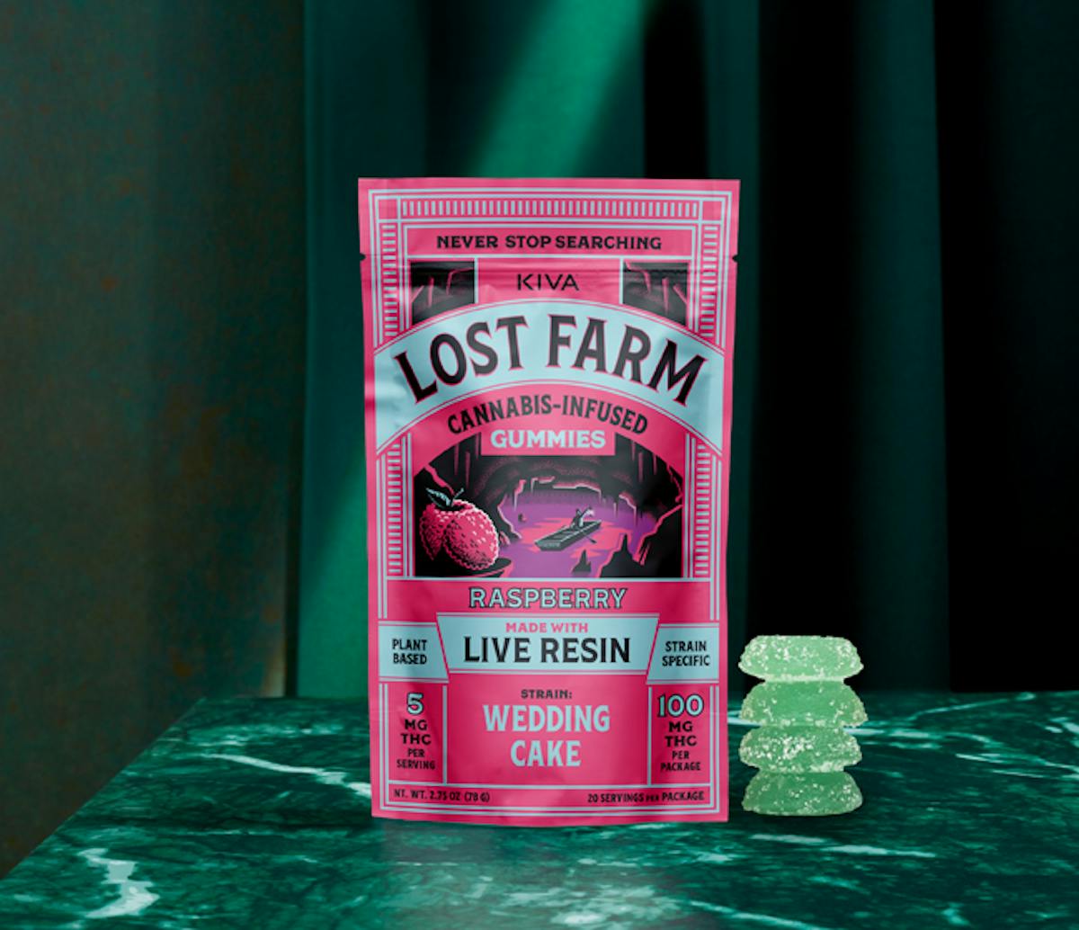 Photo of Lost Farm Wedding Cake x Raspberry Gummies 100mg 20pk (Live Resin)