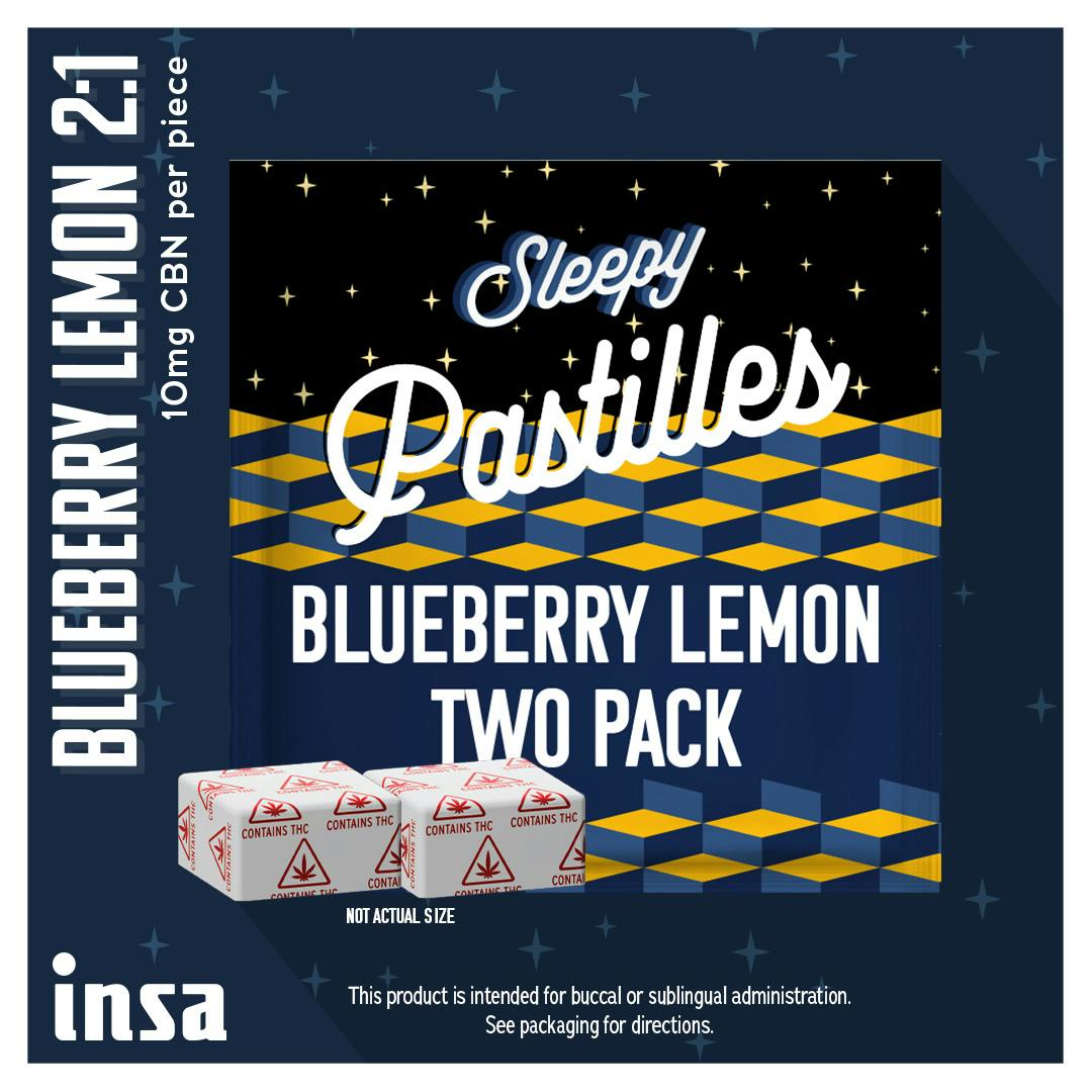 Blueberry Lemon Diamond Infused Pastilles [2:1 THC:CBN] 2ct/20mg