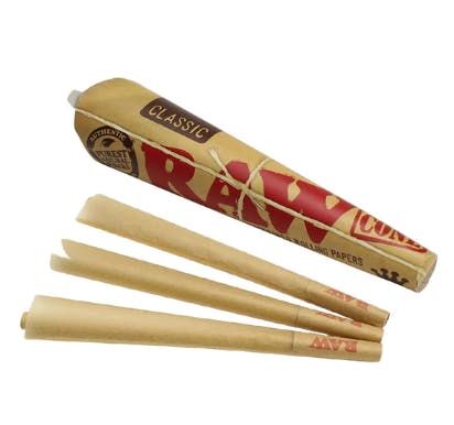 Product: RAW | CLASSIC SLOW BURNING - 3PK CONES | KING SIZE
