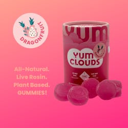 Yum Clouds | Dragon Fruit | 10ct Live Rosin Gummies