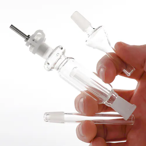 Nectar Collector Dab Straw Kit | 10mm Stainless Steel Straw-active