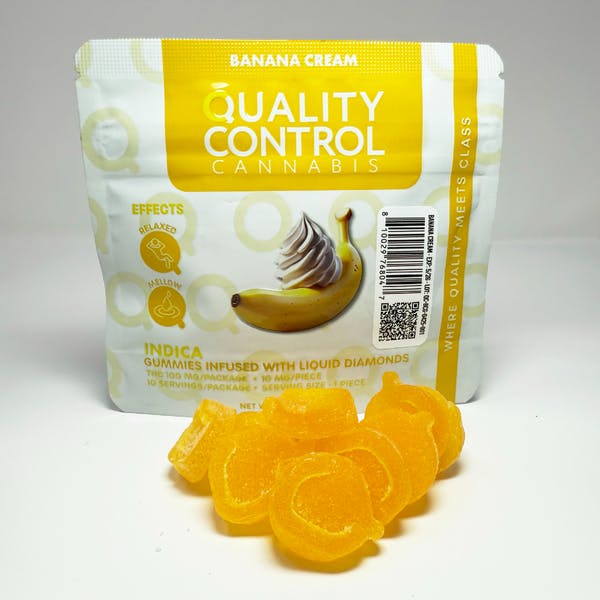 Product Quality Control - Banana Cream Gummy - 100mg Diamond Infused