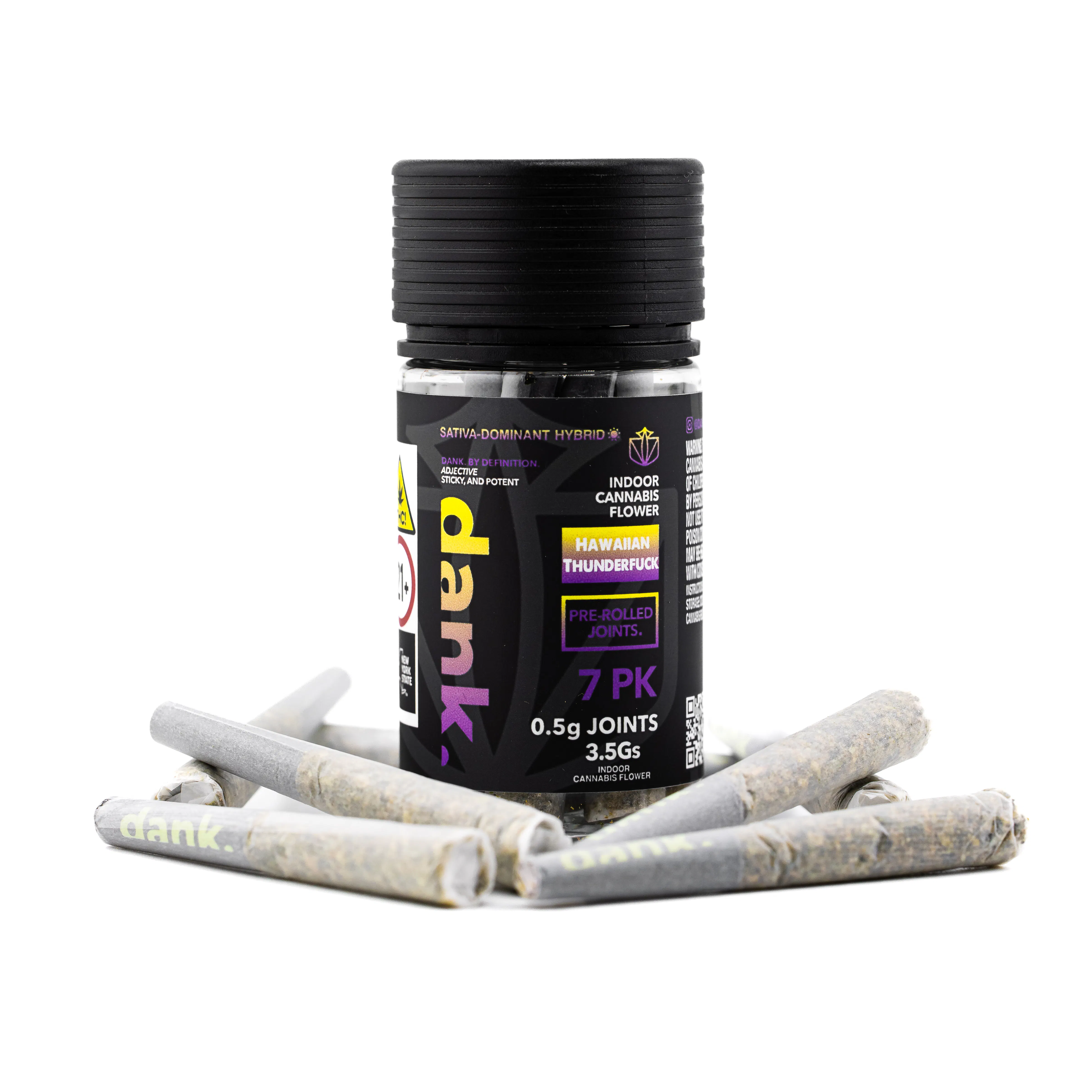 Dank | Infused Pre-Rolls | Hawaiian Thunderfuck | 5 PK | 2.75g| (7
