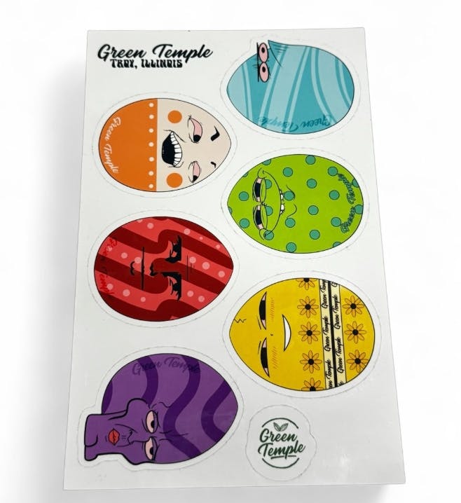 Product .NC Green Temple Sticker - 420 Eggs