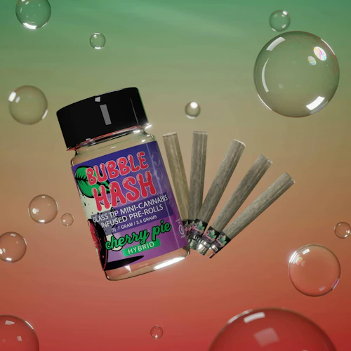 Amnesia - 5-Pack .7g Bubble Hash Infused Prerolls - Cherry Pie