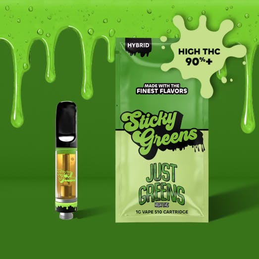 Image of Just Greens | Vape Cartridge | 1g | Hybrid product