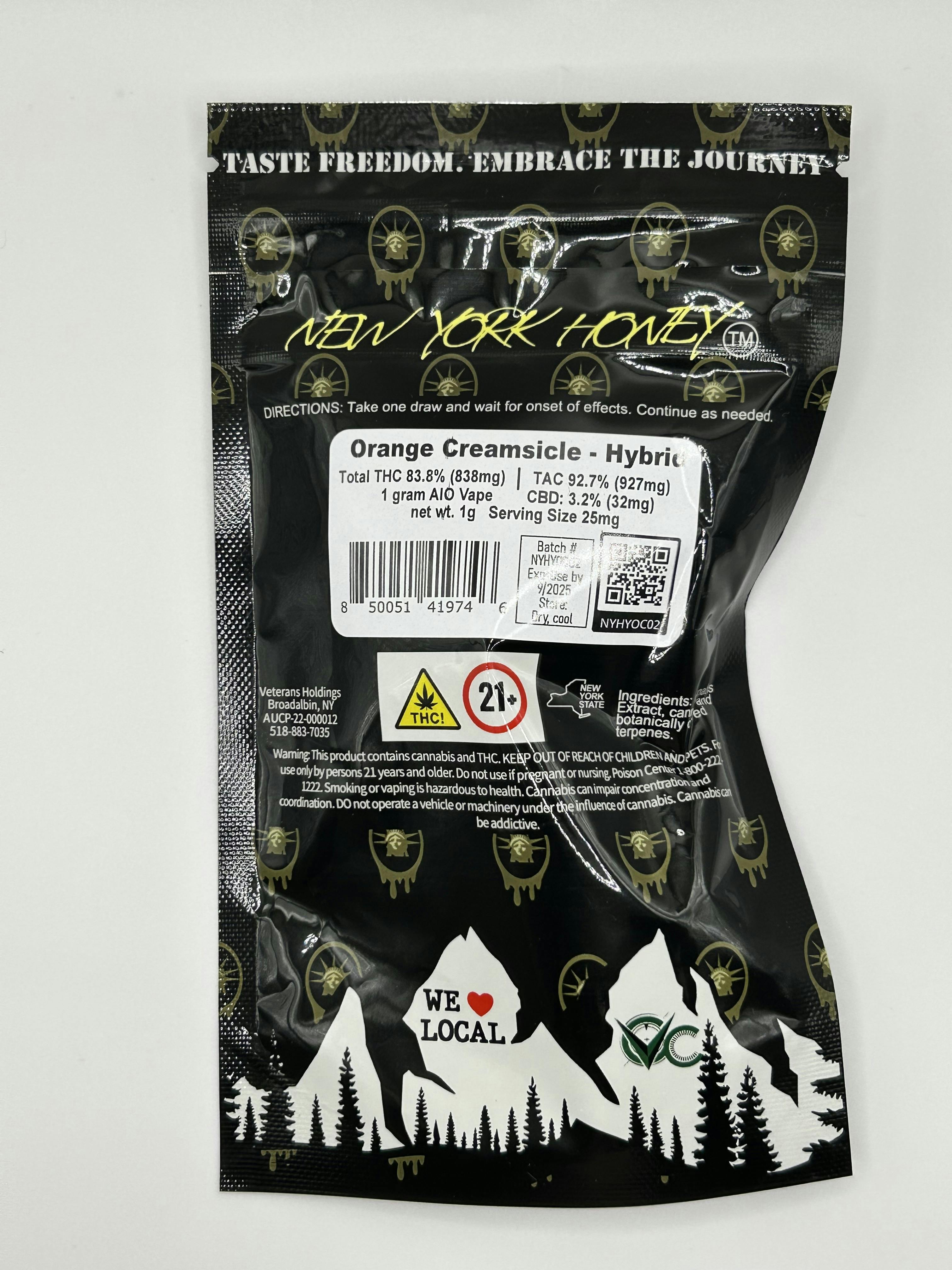 Photo of NY Honey – Orange Creamsicle AIO Vape