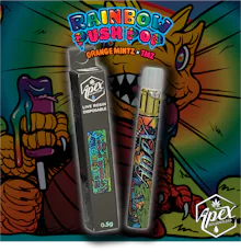 Apex - .5g Hash Rosin Disposable - Rainbow Push Pop - DISPOSABLES by Apex Concentrates at King of Budz