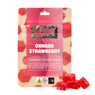 HICOLOR - 100mg Gummies - Oxnard Strawberry