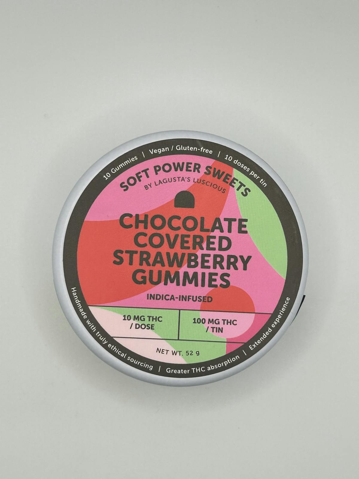 Photo of Soft Power Sweets | Strawberry Gummy – Chocolate Covered | 100mg
